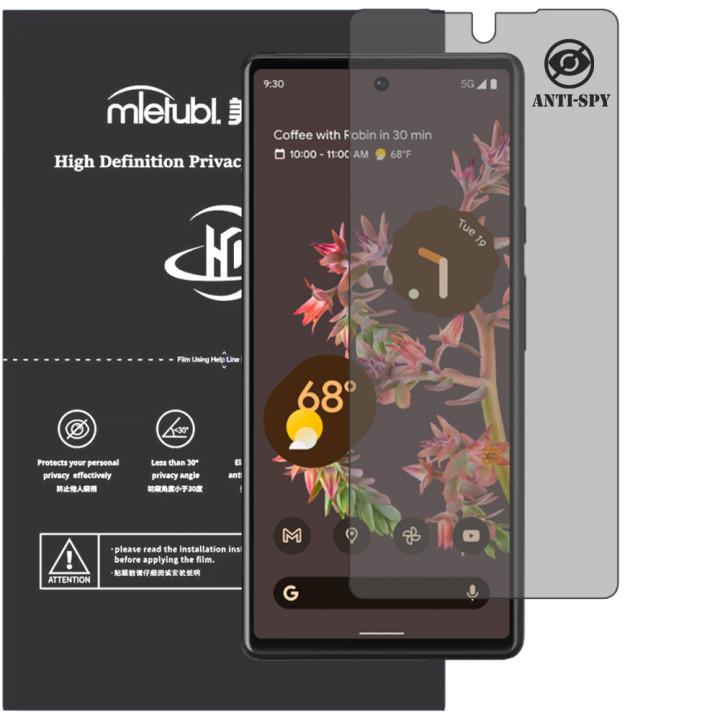 Гидрогелевая пленка антишпион Mietubl HD Privacy Screen Protector для Google Pixel 6
