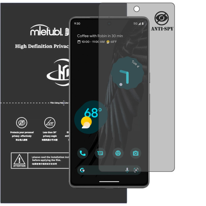Гидрогелевая пленка антишпион Mietubl HD Privacy Screen Protector для Google Pixel 7