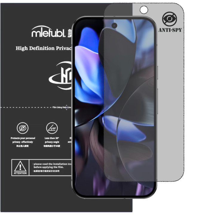 Гидрогелевая пленка антишпион Mietubl HD Privacy Screen Protector для Google Pixel 9 Pro