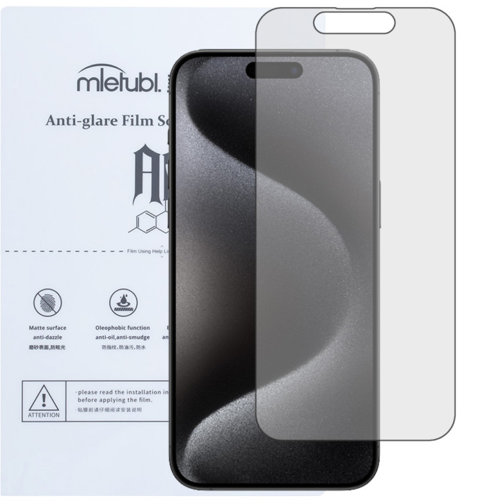 Гидрогелевая пленка Mietubl Anti-Glare для iPhone 15 Pro Max Матовая