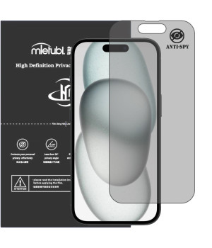 Гидрогелевая пленка антишпион Mietubl HD Privacy Screen Protector для iPhone 15 Plus