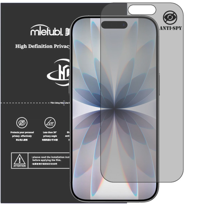 Гидрогелевая пленка антишпион Mietubl HD Privacy Screen Protector для iPhone 17