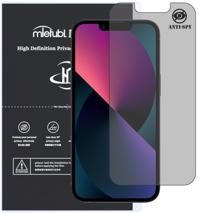 Гидрогелевая пленка антишпион Mietubl HD Privacy Screen Protector для iPhone 13 Mini