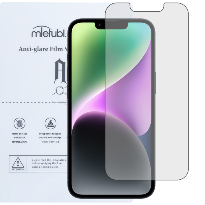 Гидрогелевая пленка Mietubl Anti-Glare для iPhone 14 Матовая