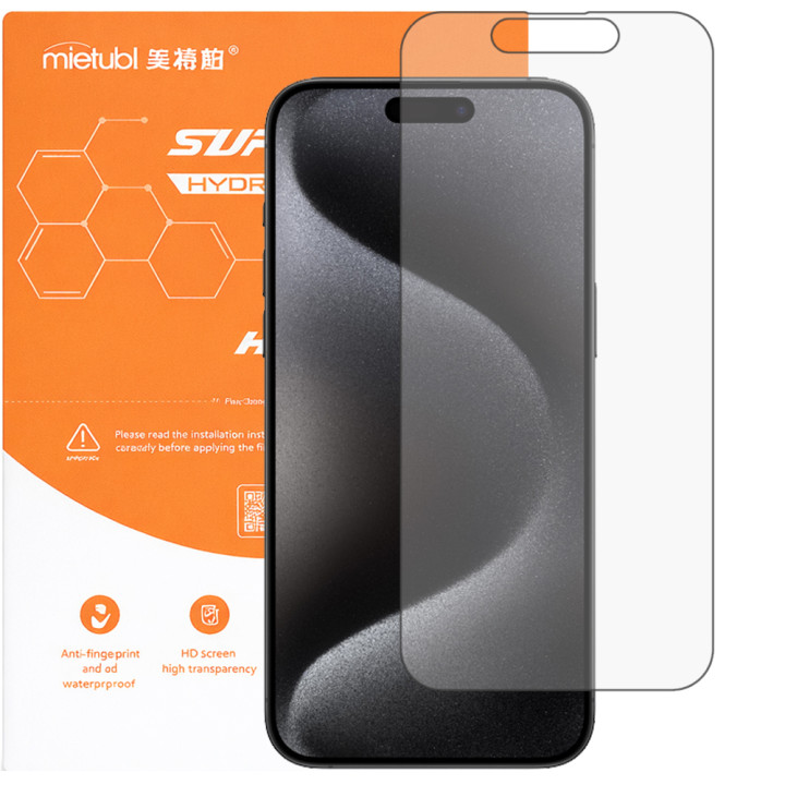 Гідрогелева плівка Mietubl Super TPU HD для iPhone 15 Pro
