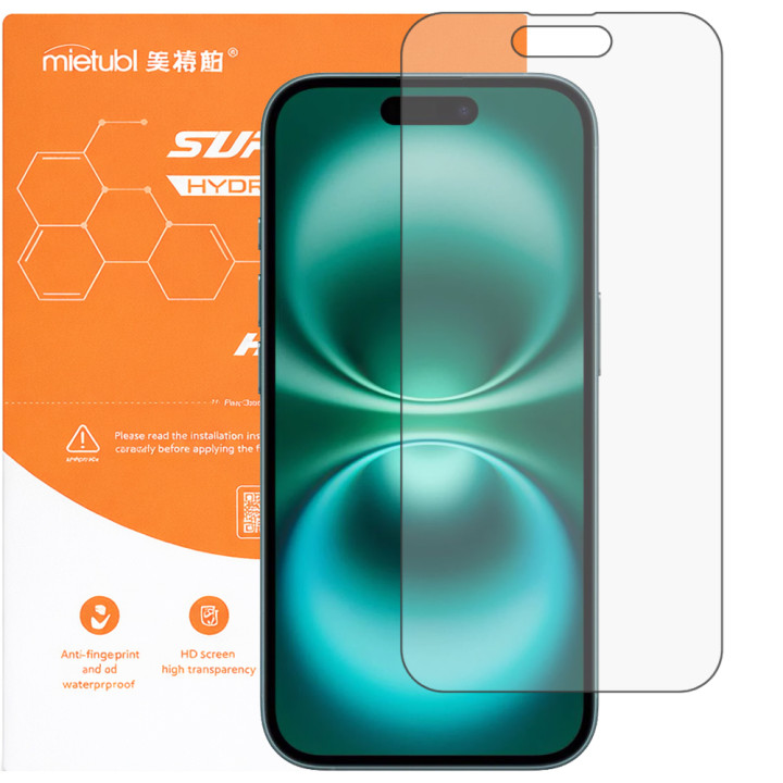Гідрогелева плівка Mietubl Super TPU HD для iPhone 16 Plus
