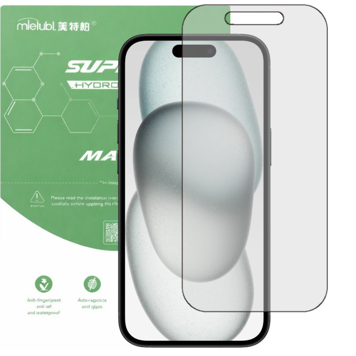 Гідрогелева плівка матова Mietubl Super TPU Matte для iPhone 15