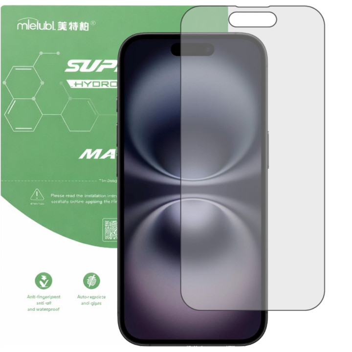 Гидрогелевая пленка матовая Mietubl Super TPU Matte для iPhone 16