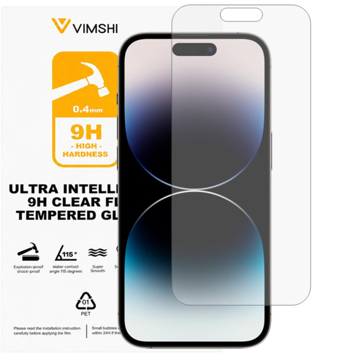 Противоударная защитная пленка Vimshi Ultra 9H Clear Flex для iPhone 14 Pro