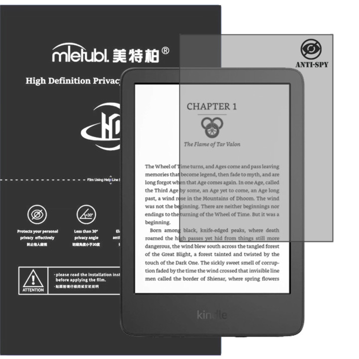 Гидрогелевая пленка антишпион  Mietubl HD Privacy Scree Protector для Amazon Kindle Amazon Kindle 2022 / 2024 (C2V2L3 / RS23CV) 