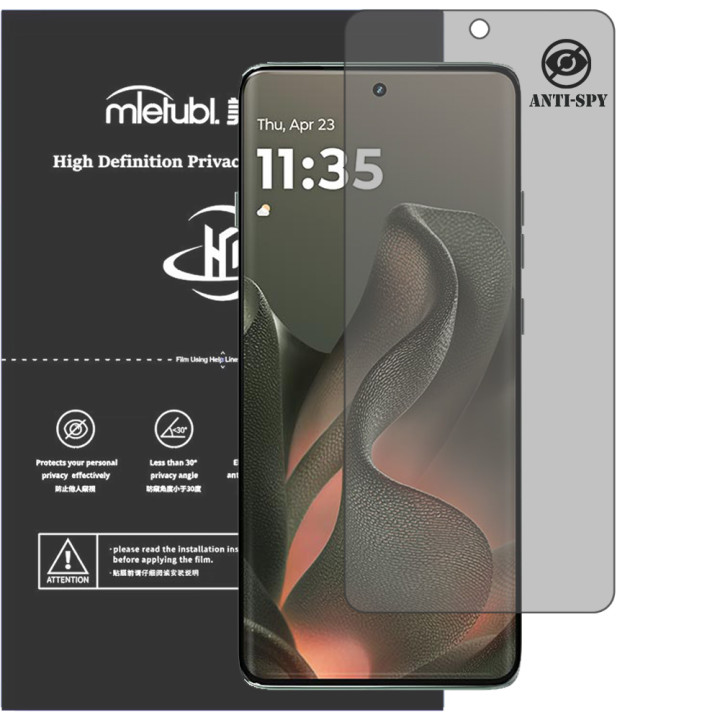 Гідрогелева плівка антишпигун Mietubl HD Privacy Screen Protector для Motorola Edge 2025