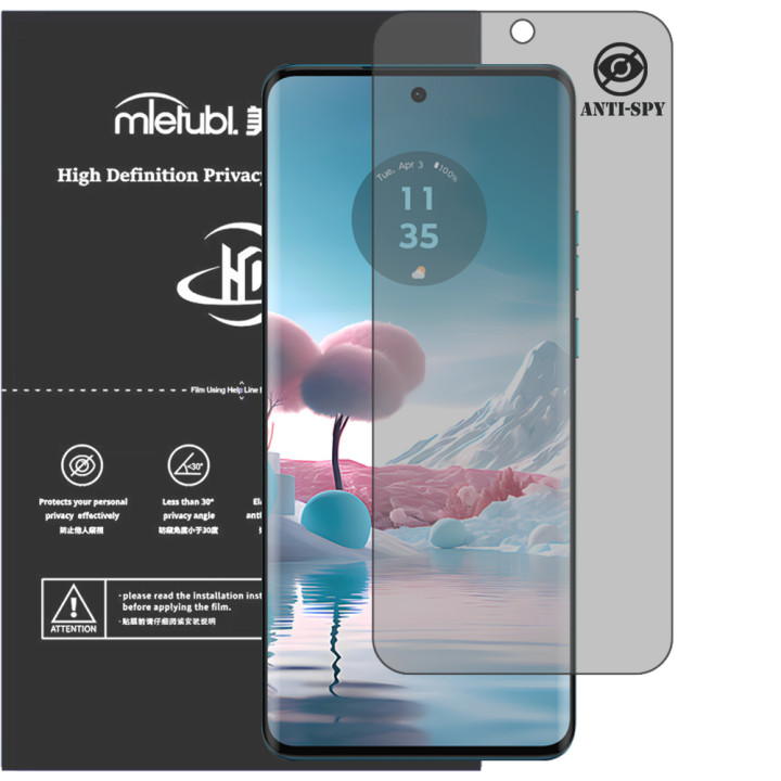 Гідрогелева плівка антишпигун Mietubl HD Privacy Screen Protector для Motorola Edge 40 Neo