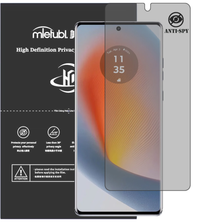 Гидрогелевая пленка антишпион Mietubl HD Privacy Screen Protector для Motorola Edge 50 Fusion