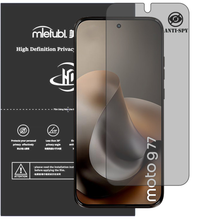 Гідрогелева плівка антишпигун Mietubl HD Privacy Screen Protector для Motorola Moto G77