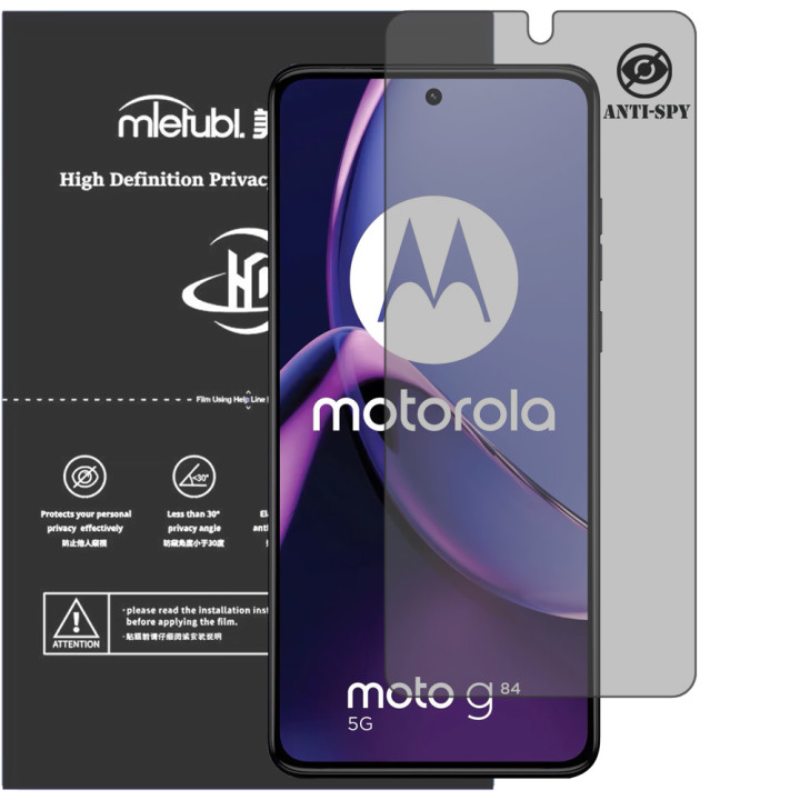 Гідрогелева плівка антишпигун Mietubl HD Privacy Screen Protector для Motorola Moto G84