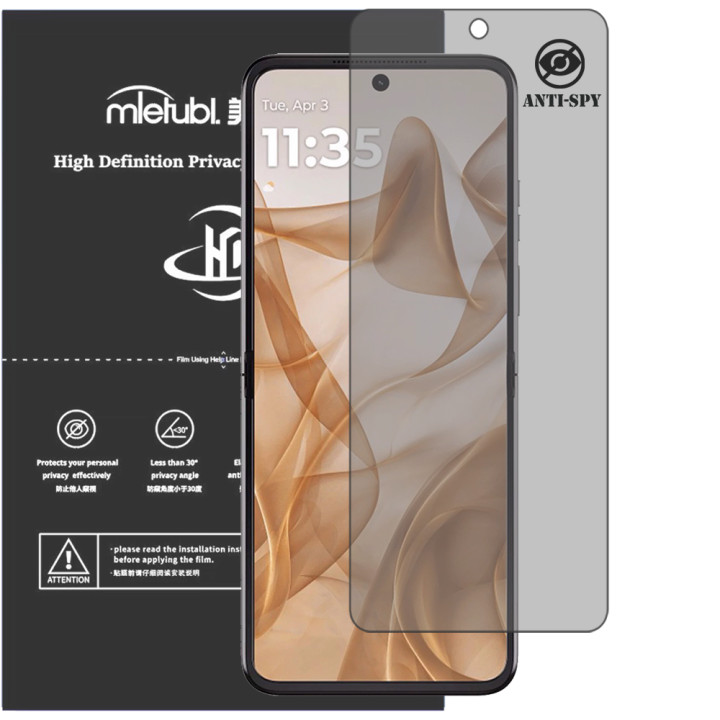 Гідрогелева плівка антишпигун Mietubl HD Privacy Screen Protector для Motorola Razr 50