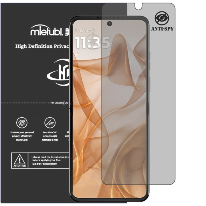 Гідрогелева плівка антишпигун Mietubl HD Privacy Screen Protector для Motorola Razr 50