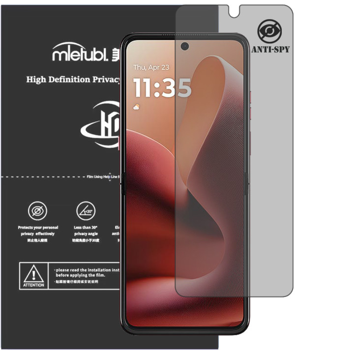 Гідрогелева плівка антишпигун Mietubl HD Privacy Screen Protector для Motorola Razr 60 Ultra