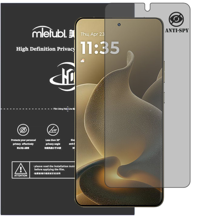 Гидрогелевая пленка антишпион Mietubl HD Privacy Screen Protector для Motorola Signature