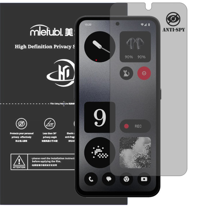 Гідрогелева плівка антишпигун Mietubl HD Privacy Screen Protector для Nothing CMF Phone 1