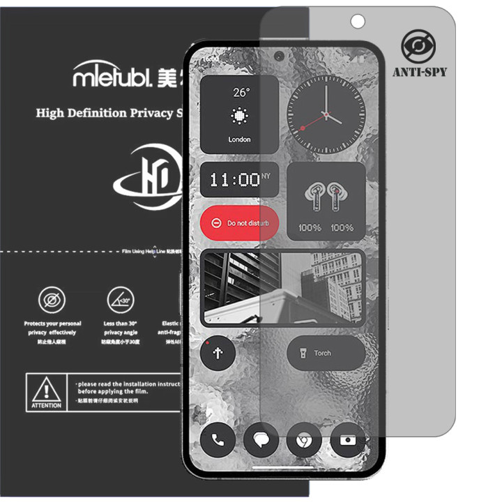 Гідрогелева плівка антишпигун Mietubl HD Privacy Screen Protector для Nothing Phone (2)