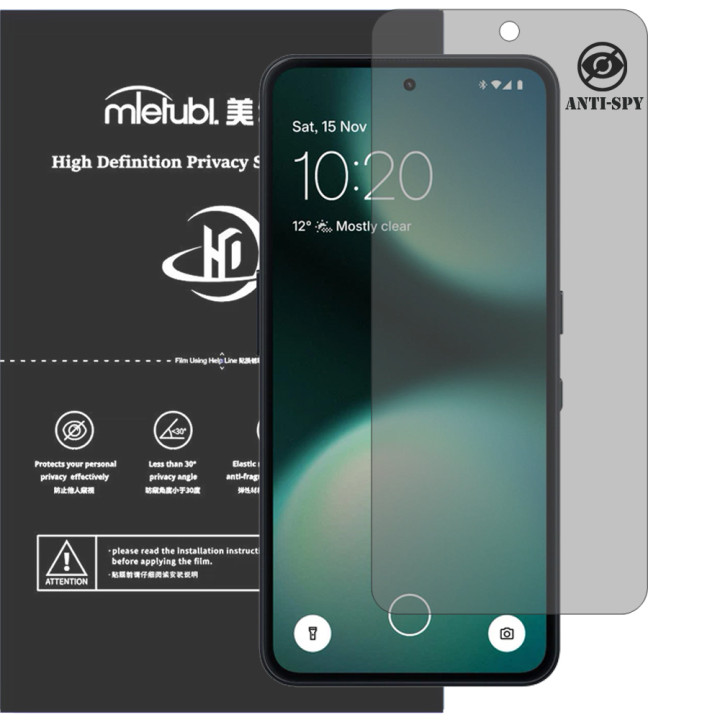 Гідрогелева плівка антишпигун Mietubl HD Privacy Screen Protector для Nothing Phone (3a) Lite