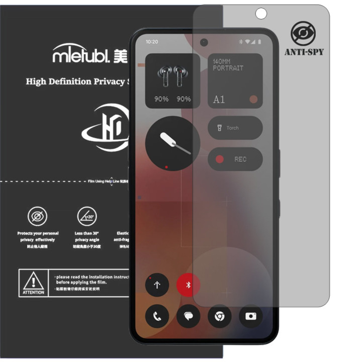 Гідрогелева плівка антишпигун Mietubl HD Privacy Screen Protector для Nothing Phone (3a) Pro