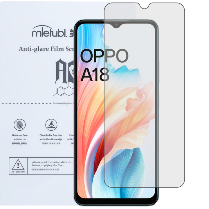 Гидрогелевая пленка Mietubl Anti-Glare для OPPO A18 Матовая