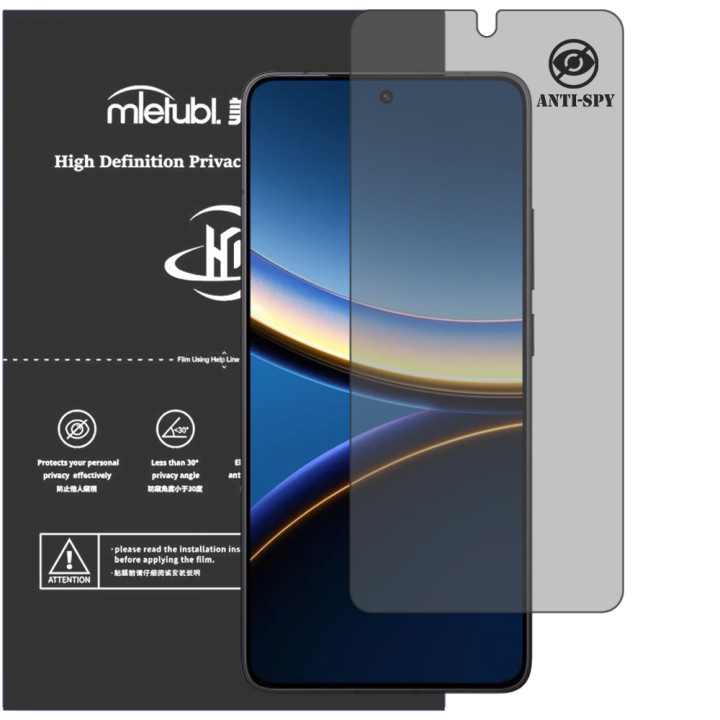 Гідрогелева плівка антишпигун Mietubl HD Privacy Screen Protector для POCO F7 Pro