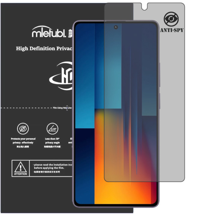 Гидрогелевая пленка антишпион Mietubl HD Privacy Screen Protector для POCO M6 Pro