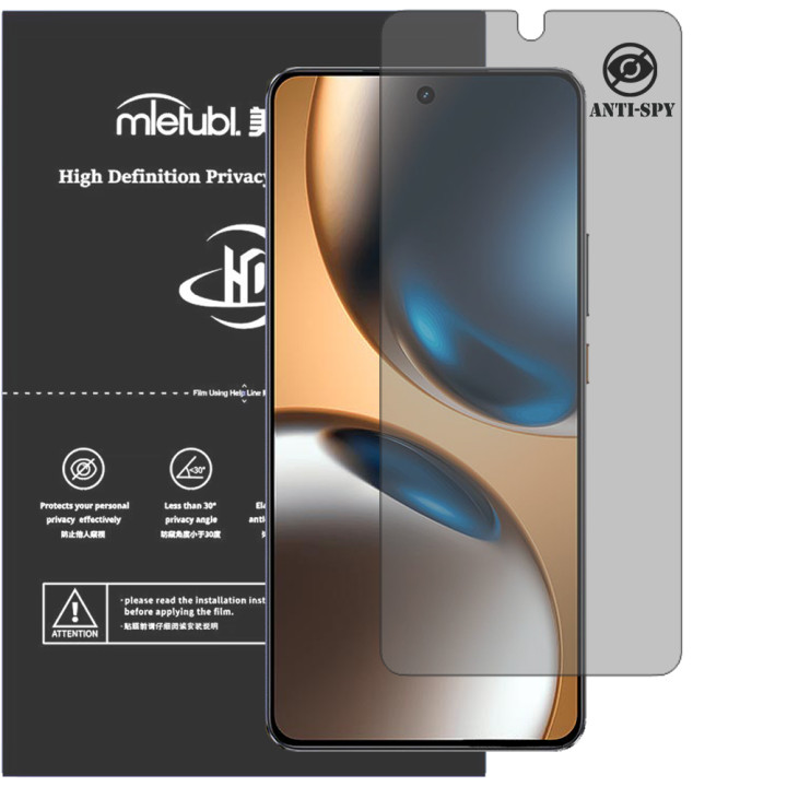 Гідрогелева плівка антишпигун Mietubl HD Privacy Screen Protector для realme GT 7T