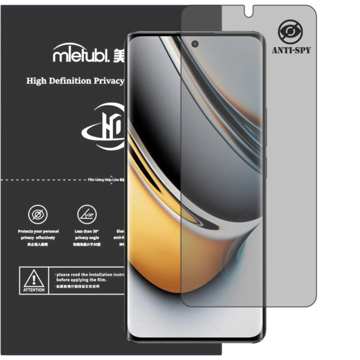Гідрогелева плівка антишпигун Mietubl HD Privacy Screen Protector для realme 11 Pro