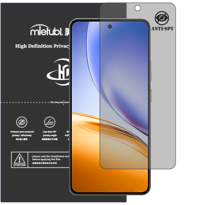 Гидрогелевая пленка антишпион Mietubl HD Privacy Screen Protector для realme 14