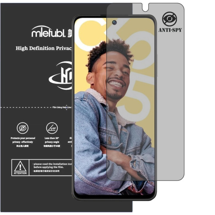 Гидрогелевая пленка антишпион Mietubl HD Privacy Screen Protector для realme C55