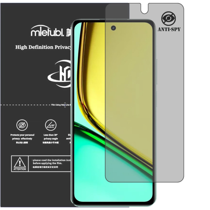 Гидрогелевая пленка антишпион Mietubl HD Privacy Screen Protector для realme C67