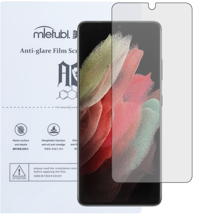 Гидрогелевая пленка Mietubl Anti-Glare для Samsung Galaxy S21 Ultra Матовая