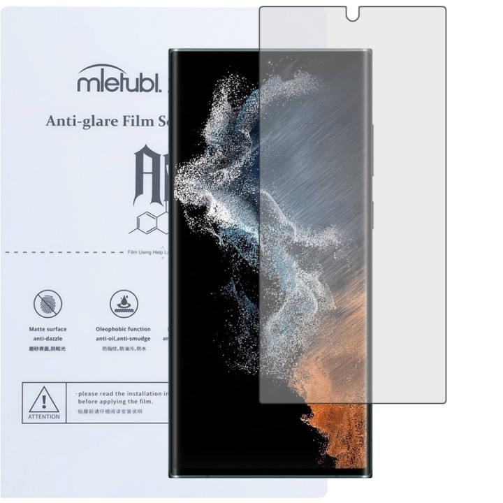 Гидрогелевая пленка Mietubl Anti-Glare для Samsung Galaxy S22 Ultra Матовая