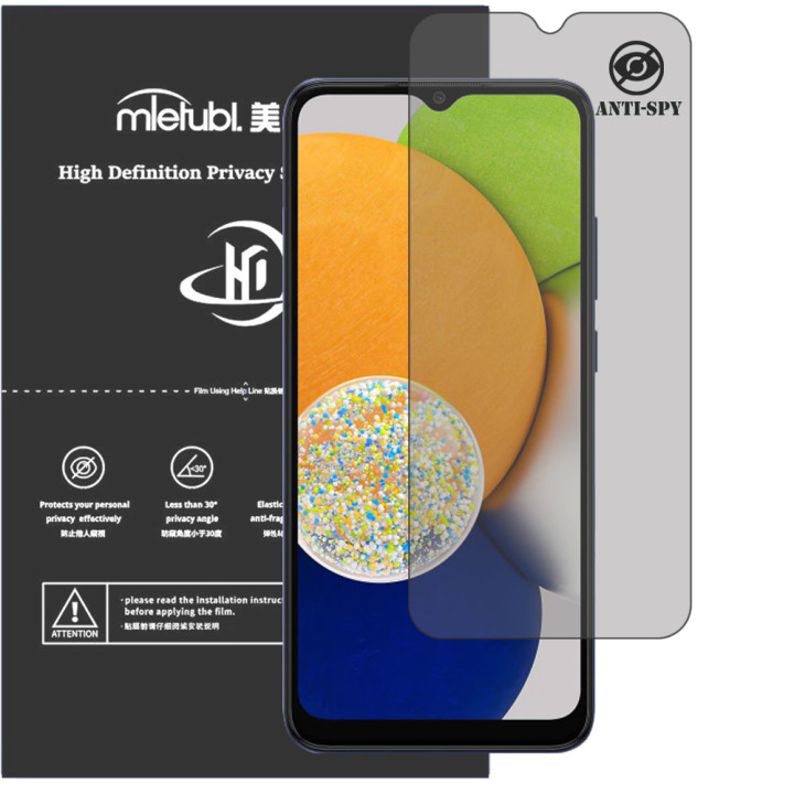 Гидрогелевая пленка антишпион Mietubl HD Privacy Screen Protector для Samsung Galaxy A03