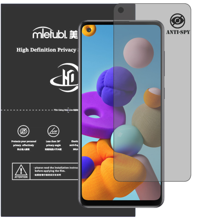 Гидрогелевая пленка антишпион Mietubl HD Privacy Screen Protector для Samsung Galaxy A21s