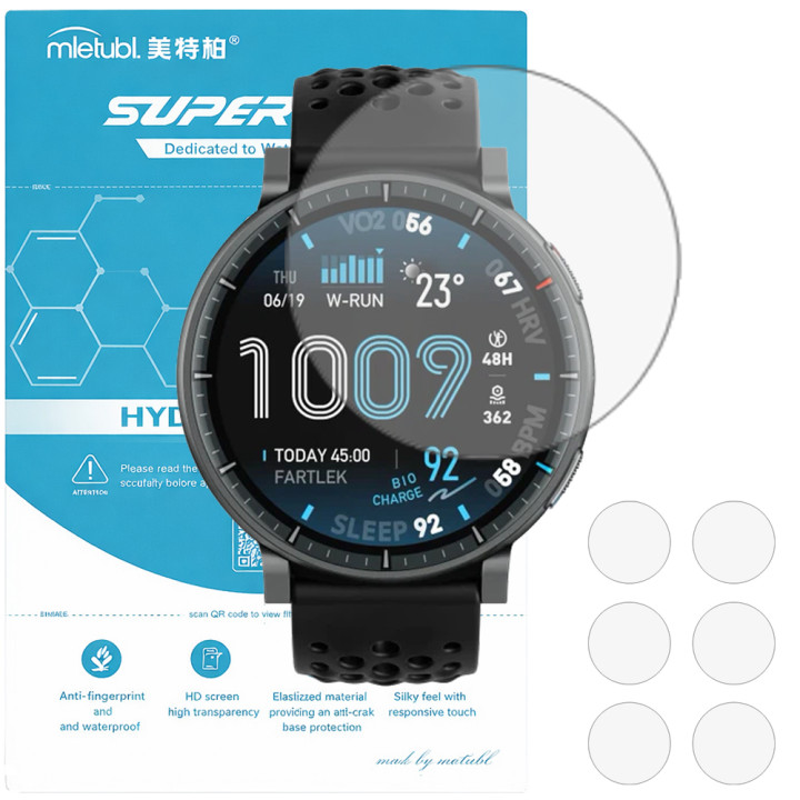 Гідрогелева плівка (6шт) для Amazfit Active Max Mietubl Super TPU HD