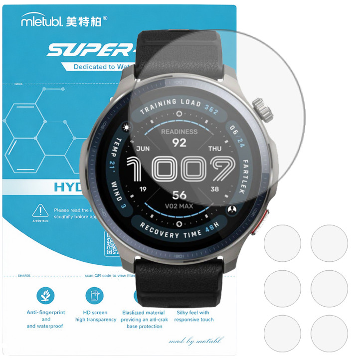 Гідрогелева плівка (6шт) для Amazfit Balance 2 Mietubl Super TPU HD
