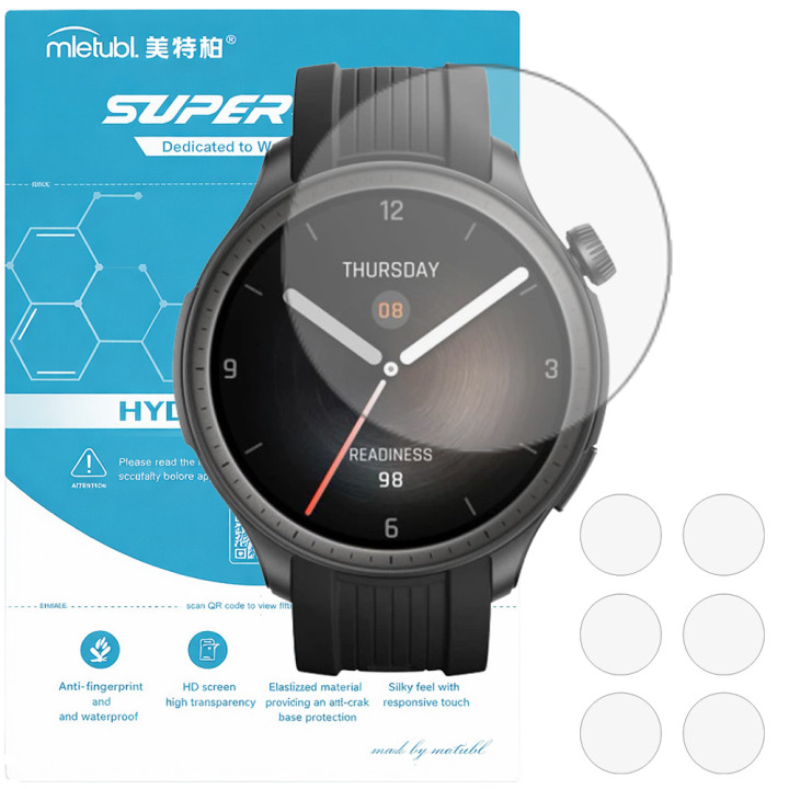 Гідрогелева плівка (6шт) для Amazfit Balance Mietubl Super TPU HD