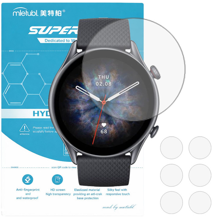 Гідрогелева плівка для Amazfit GTR 3 Pro Mietubl Super TPU HD