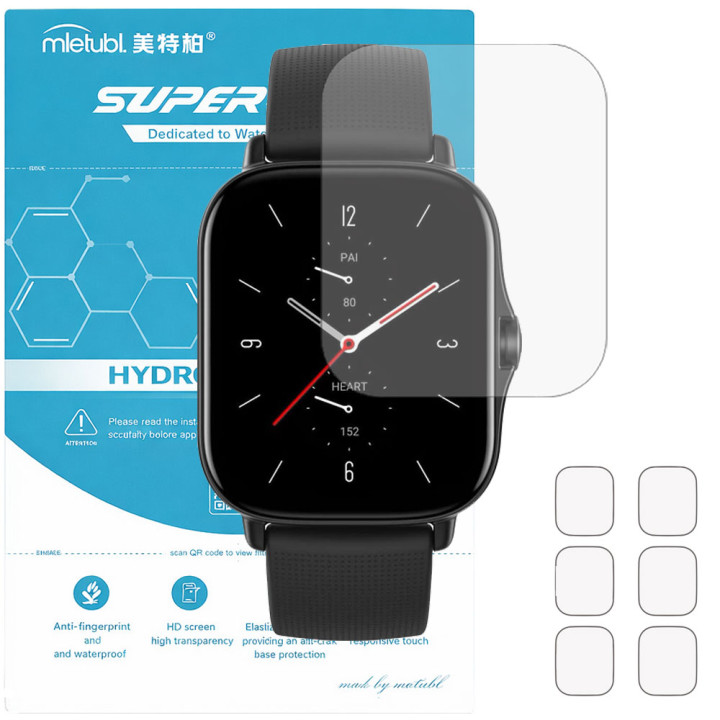 Гідрогелева плівка для Amazfit GTS 2 Mietubl Super TPU HD