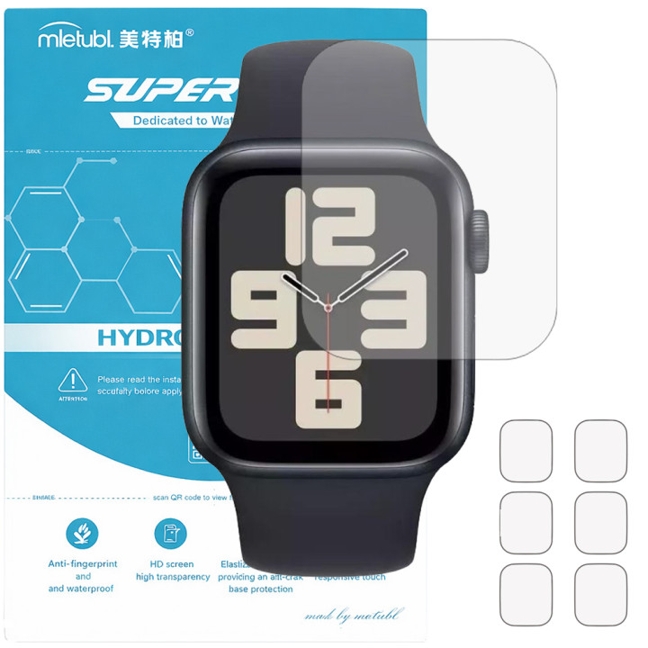Гідрогелева плівка (6шт) для Apple Watch SE 2 40mm Mietubl Super TPU HD
