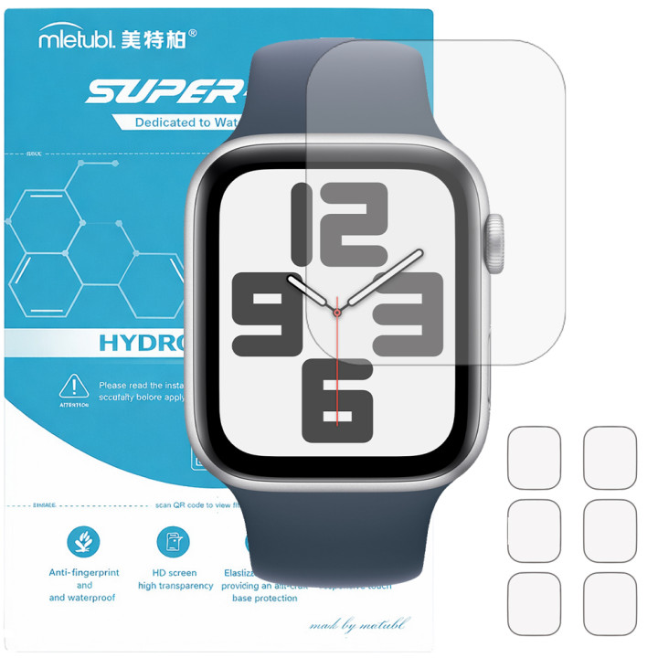 Гідрогелева плівка (6шт) для Apple Watch SE 2 44mm Mietubl Super TPU HD