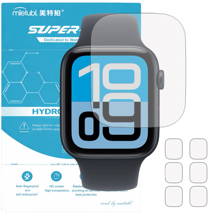 Гідрогелева плівка (6шт) для Apple Watch SE 3 44mm Mietubl Super TPU HD