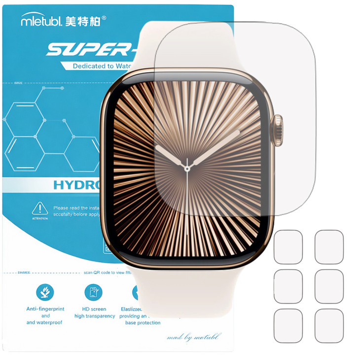 Гідрогелева плівка (6шт) для Apple Watch Series 10 42mm Mietubl Super TPU HD
