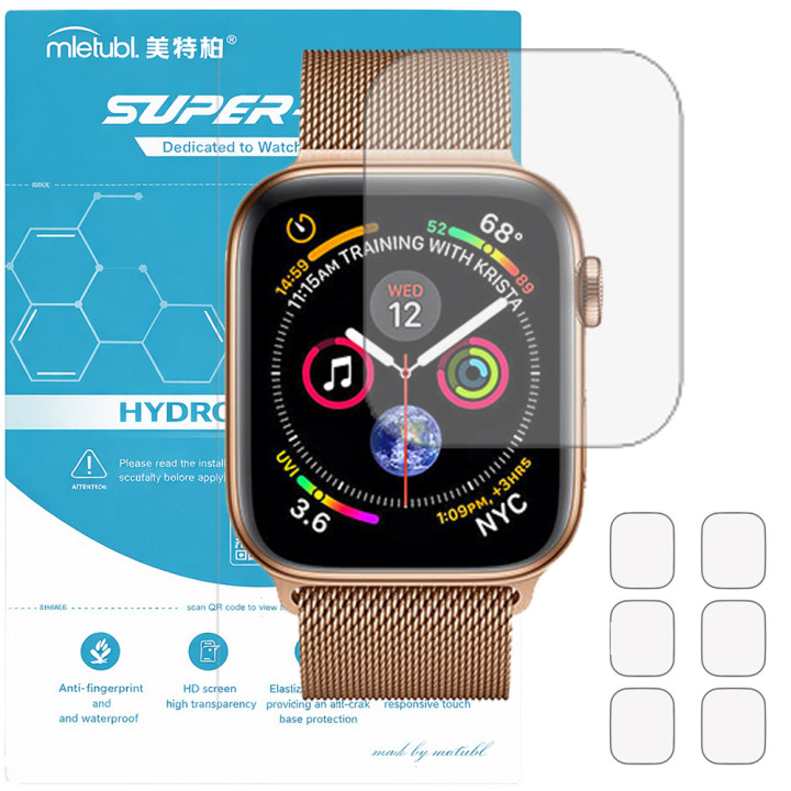 Гідрогелева плівка (6шт) для Apple Watch Series 4 44mm Mietubl Super TPU HD