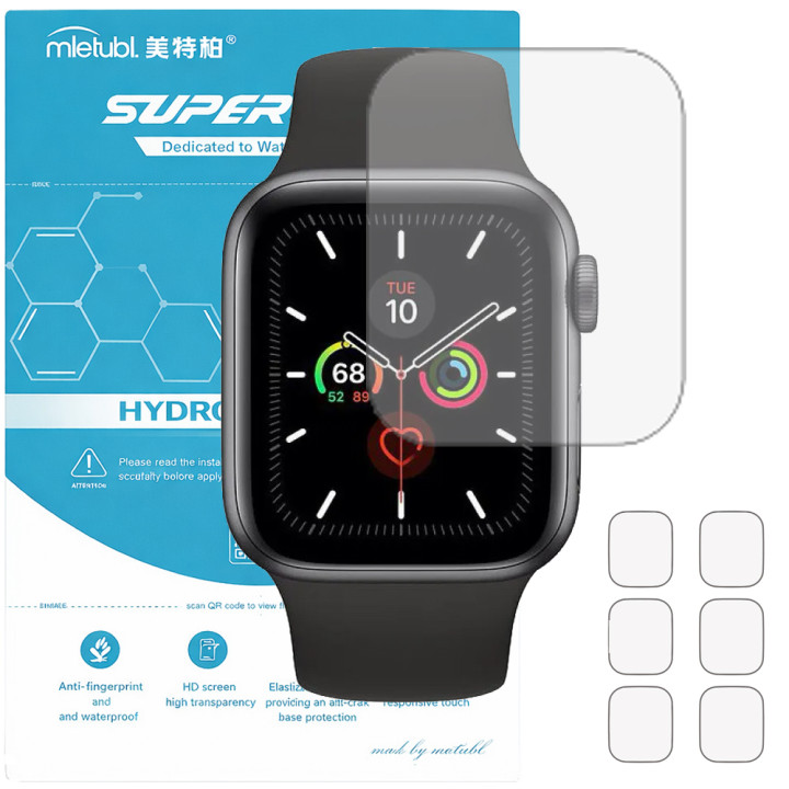 Гідрогелева плівка (6шт) для Apple Watch Series 5 44mm Mietubl Super TPU HD
